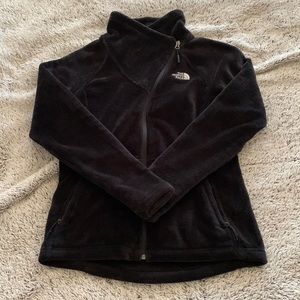 The north face fleece jacket black size small